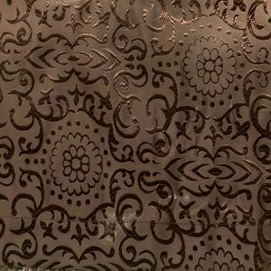 Veratex brown medallion shower curtain